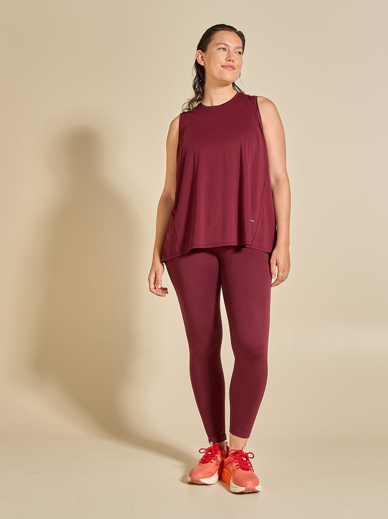 Legging de sport sculptant - (ekstract) Bordeaux - Kiabi