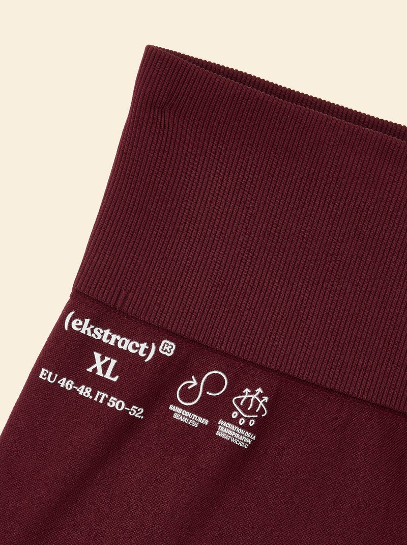 Legging de sport sculptant - (ekstract) Bordeaux - Kiabi
