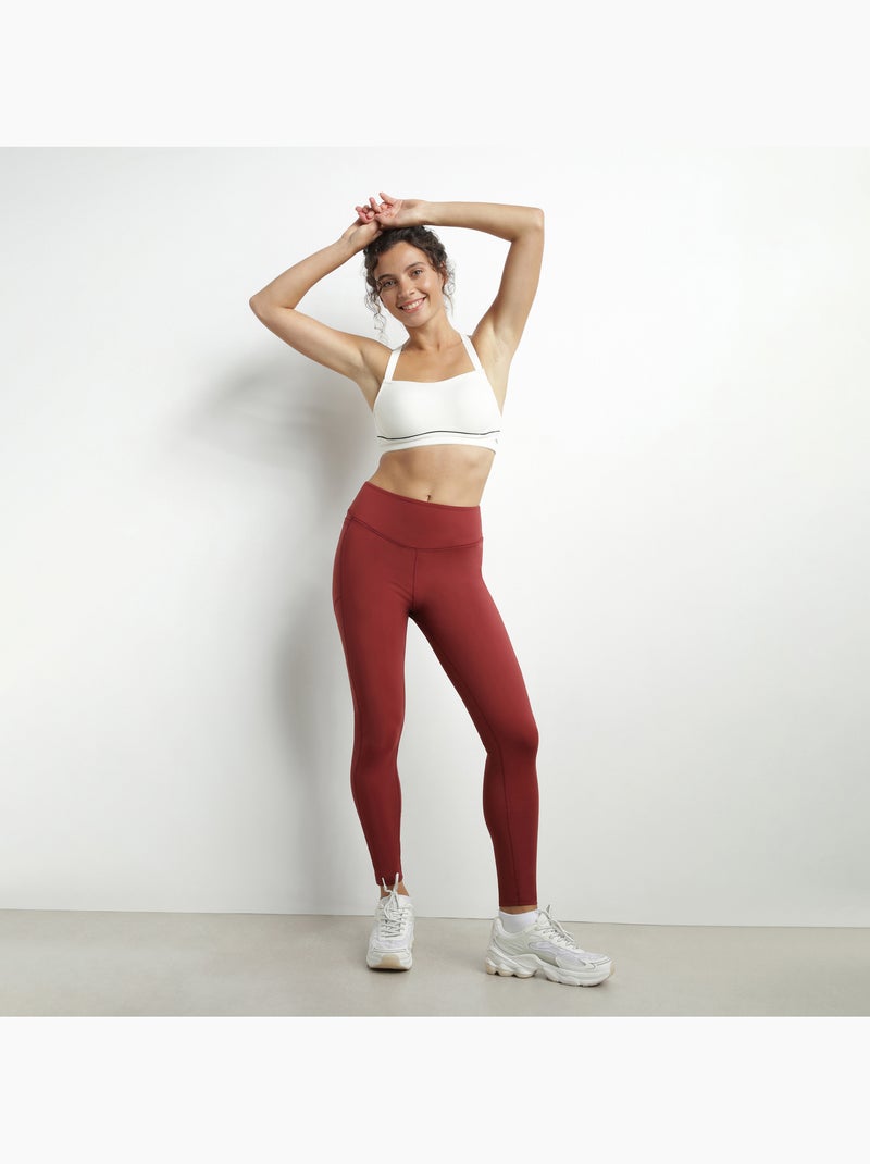 Legging de sport sculptant dim move Bordeaux - Kiabi