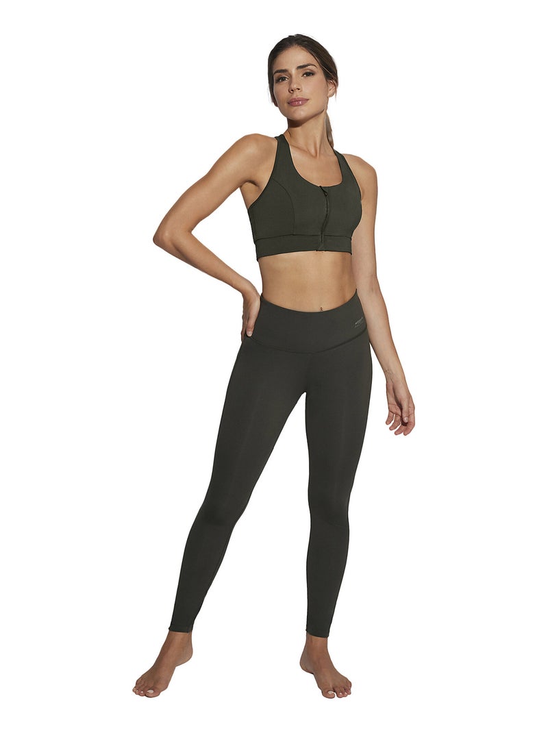 Legging de sport taille haute Tech ST5 Vert - Kiabi