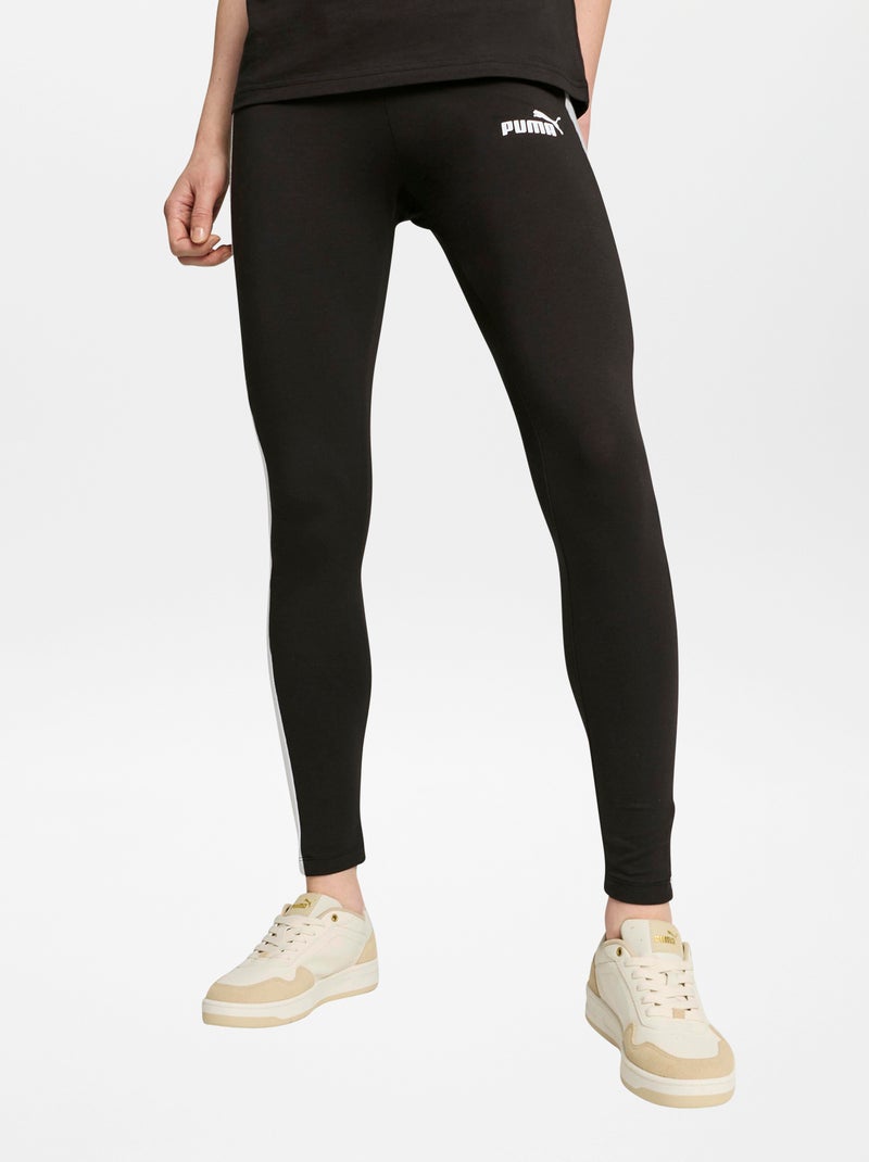 Legging de sport tricolore 'Puma' Noir - Kiabi