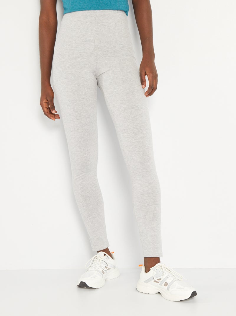 Legging de sport uni gris - Kiabi