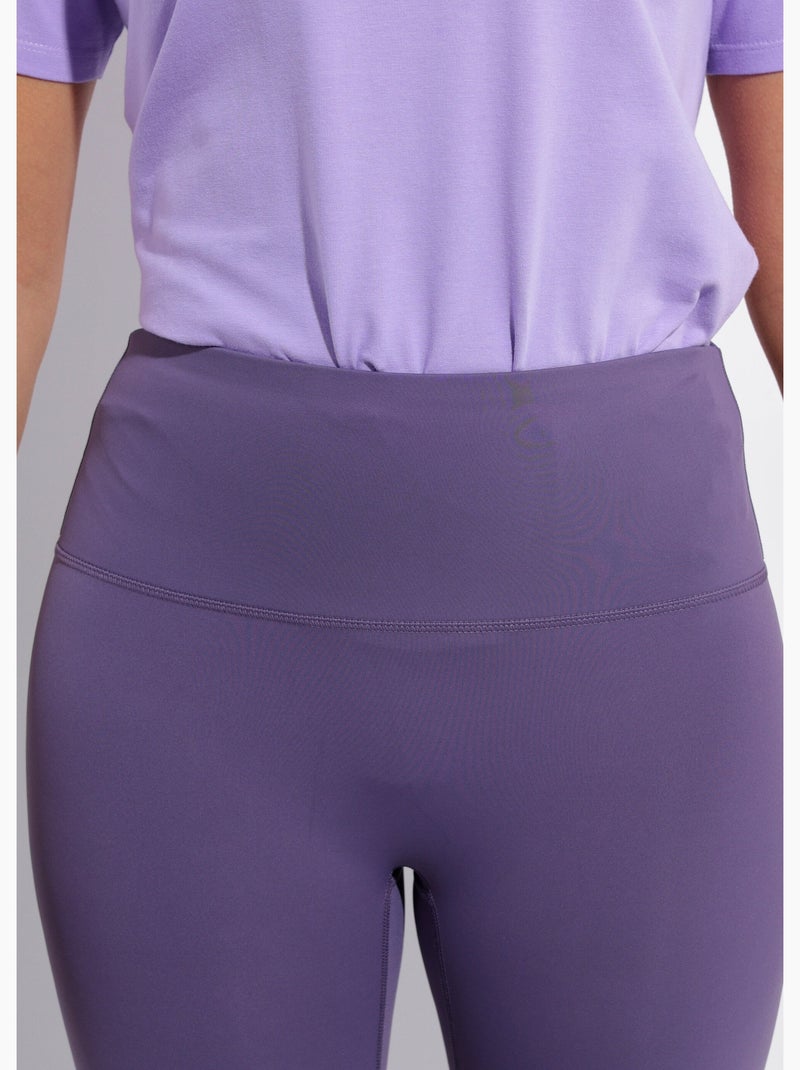 Legging de sport uni taille haute - Afibel Mauve - Kiabi