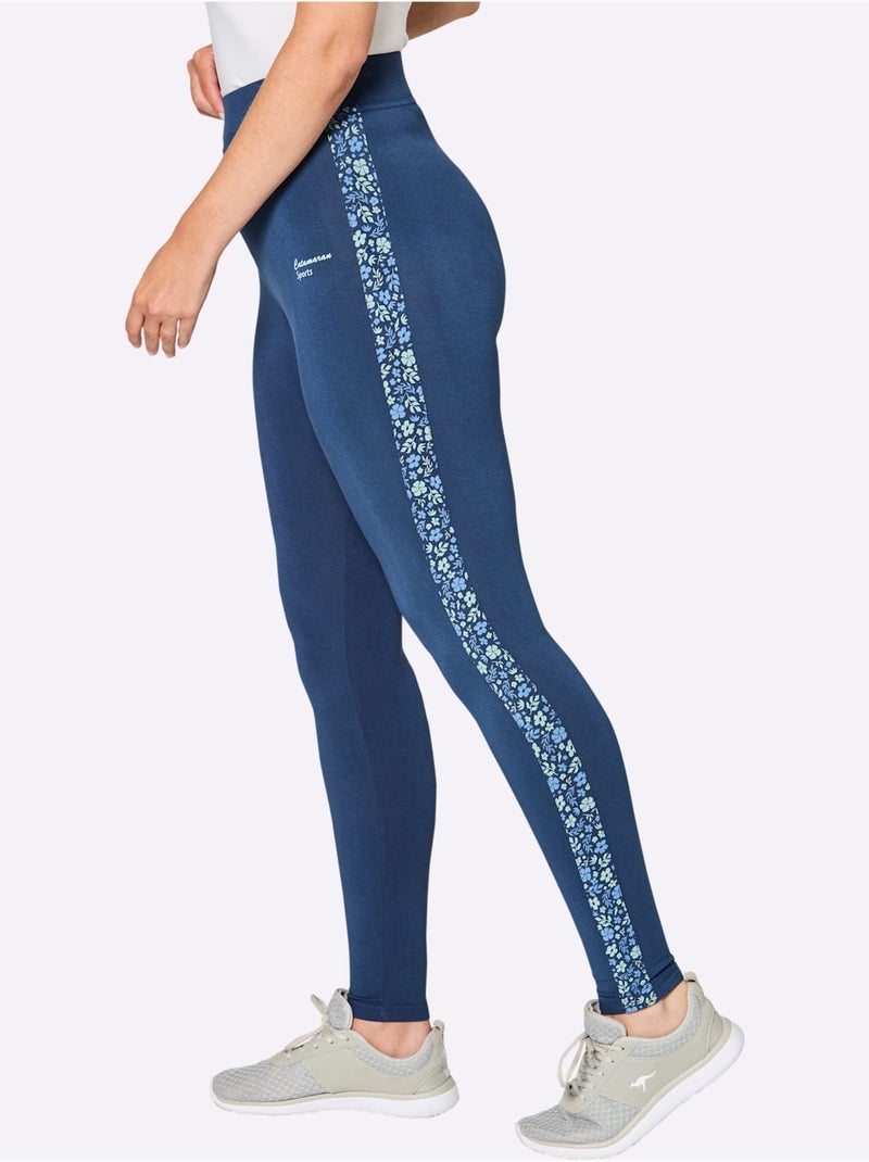 Legging De Yoga 95% Viscose - Taille Standard - Witt Bleu foncé - Kiabi