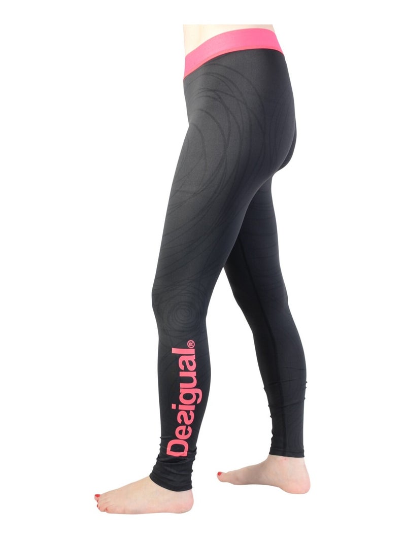 legging desigual Noir Rose - Kiabi
