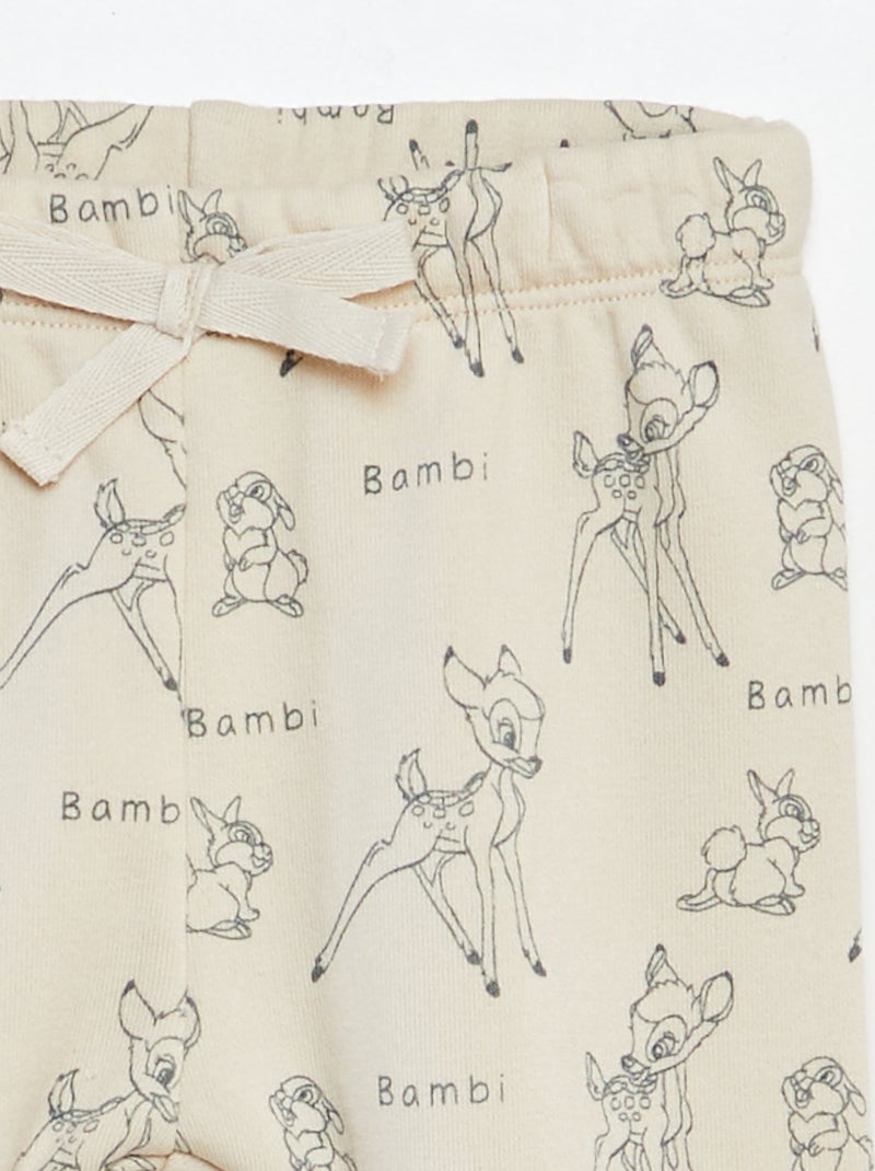 Legging 'Disney' en molleton léger 'Bambi' Blanc - Kiabi