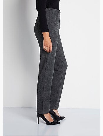 Legging droit ceinture élastiquée avec laine - Afibel