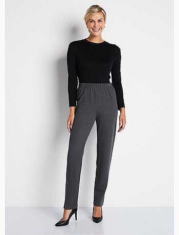 Legging droit ceinture élastiquée avec laine - Afibel