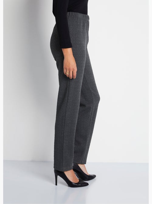 Legging droit ceinture élastiquée avec laine - Afibel - Kiabi