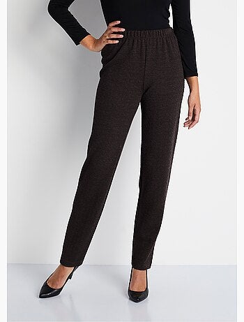 Legging droit ceinture élastiquée avec laine - Afibel