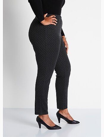 Legging droit ceinture élastiquée avec laine - Afibel