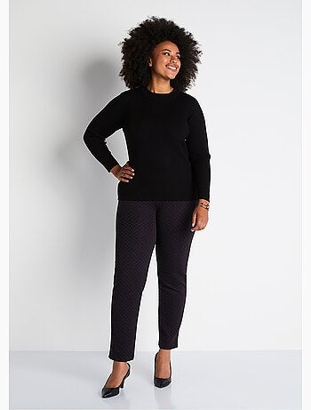 Legging droit ceinture élastiquée avec laine - Afibel