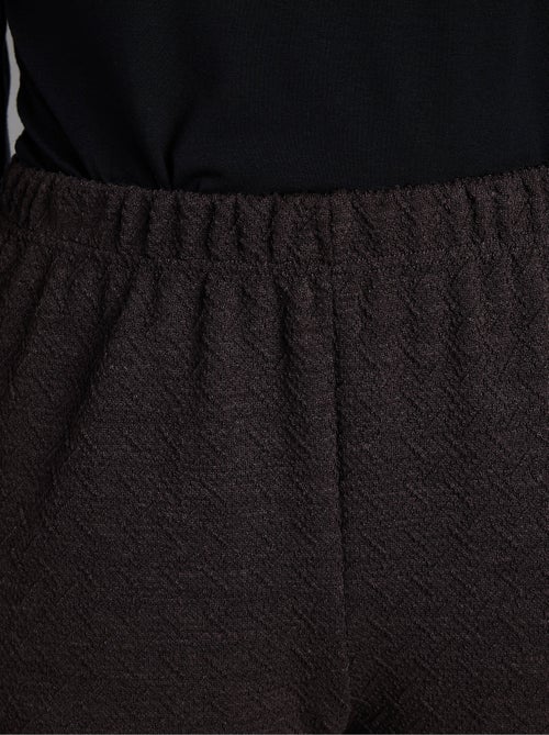 Legging droit ceinture élastiquée avec laine - Kiabi