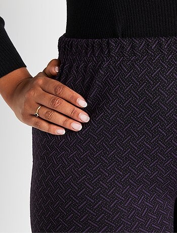 Legging droit ceinture élastiquée avec laine