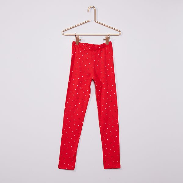 legging rouge fille