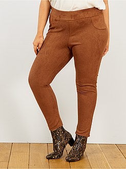 Legging effet daim - Kiabi