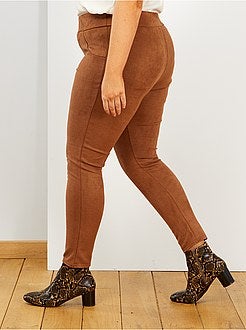 Legging effet daim - Kiabi