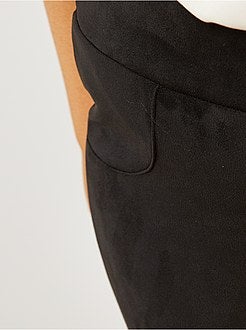 Legging effet daim - Kiabi