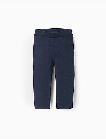 Legging en coton peigné avec poches décoratives