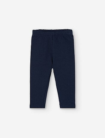 Legging en coton peigné avec taille élastique