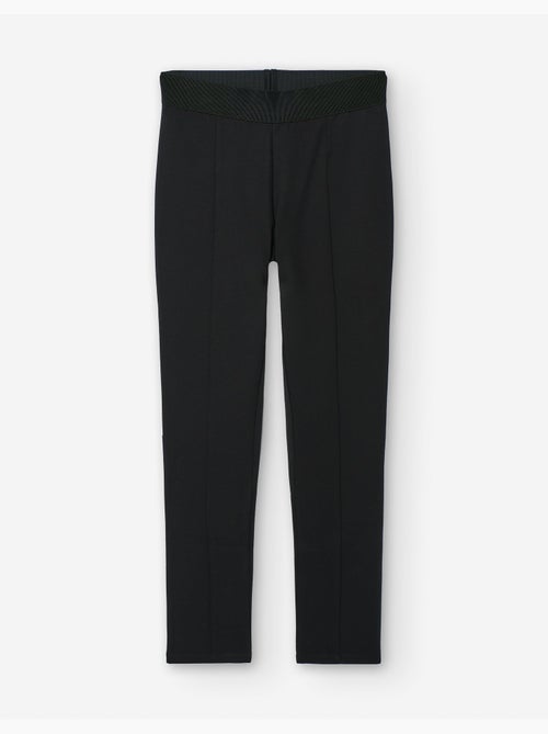 Legging en interlock avec coutures à l'avant - Kiabi