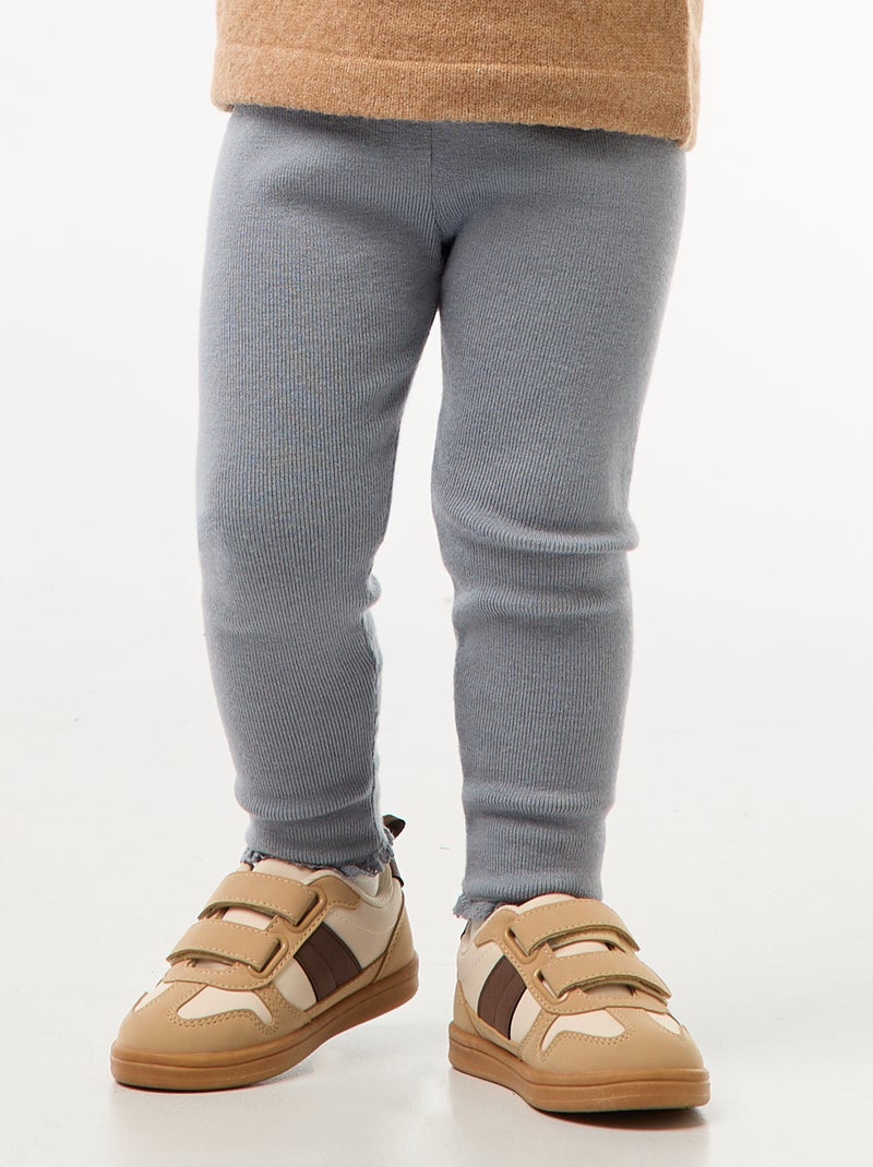 Legging en maille compacte Bleu - Kiabi