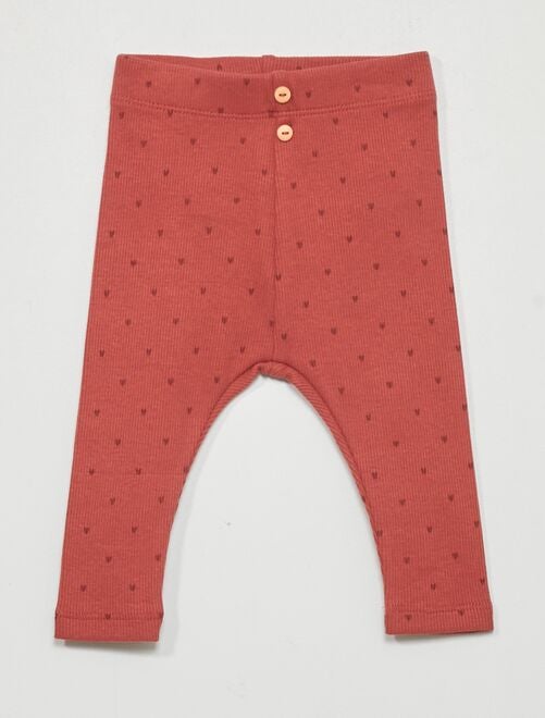 Legging rouge 2025 bebe fille