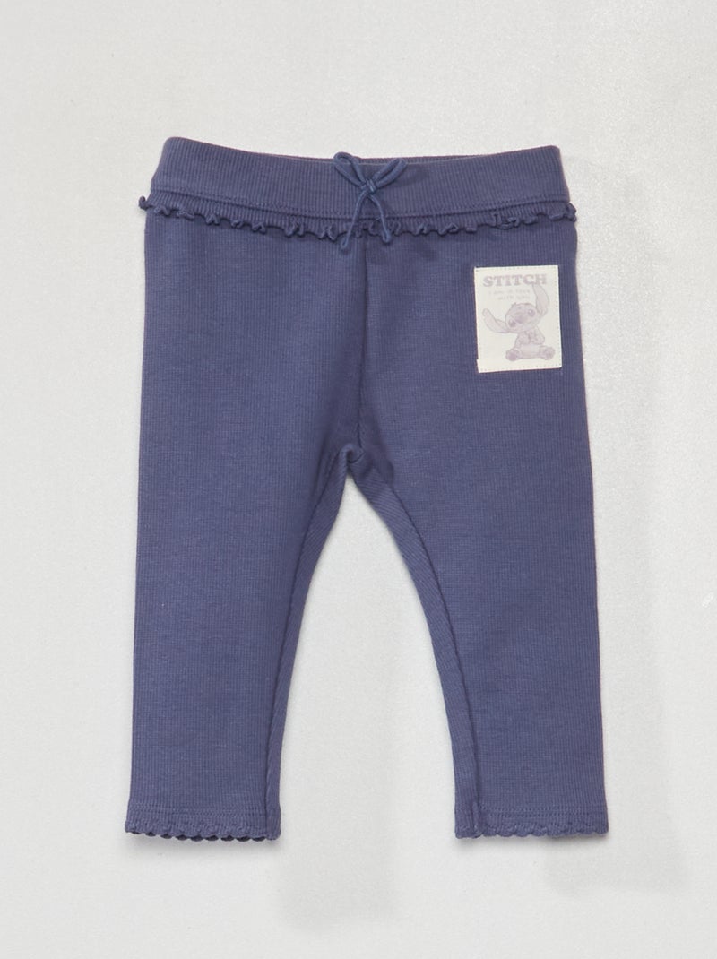 Legging en maille côtelée VIOLET - Kiabi