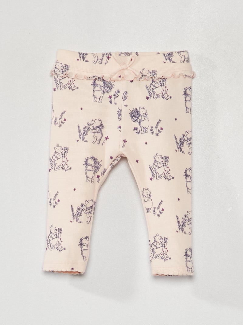 Legging en maille côtelée 'Winnie' Rose - Kiabi