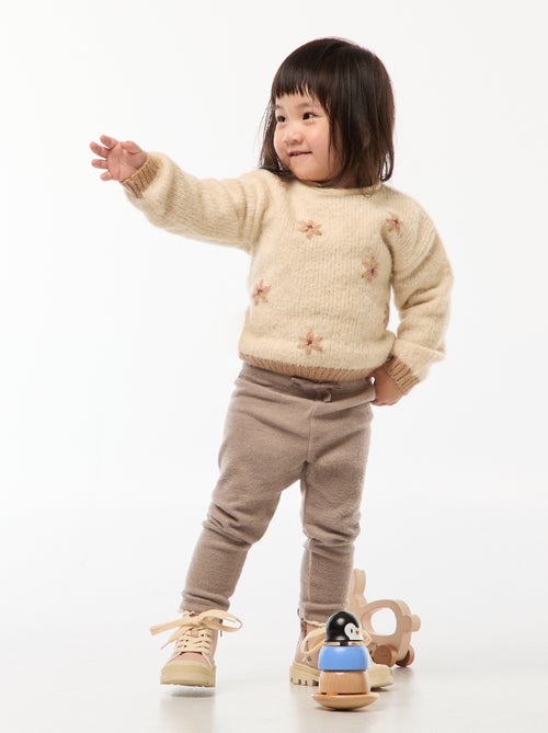 Legging en maille doudou - Kiabi