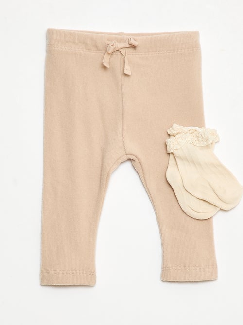Legging en maille doudou - Kiabi