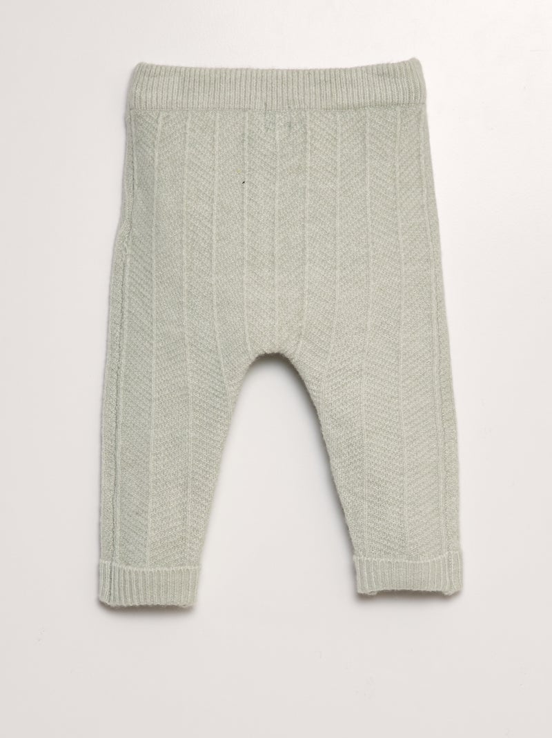 Legging en maille tricot Vert - Kiabi