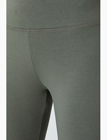 Legging en mélange de coton, taille haute tommy