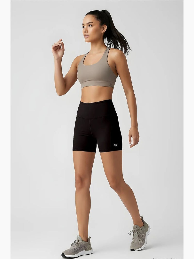 Legging en mélange de coton tommy Noir Kaki - Kiabi