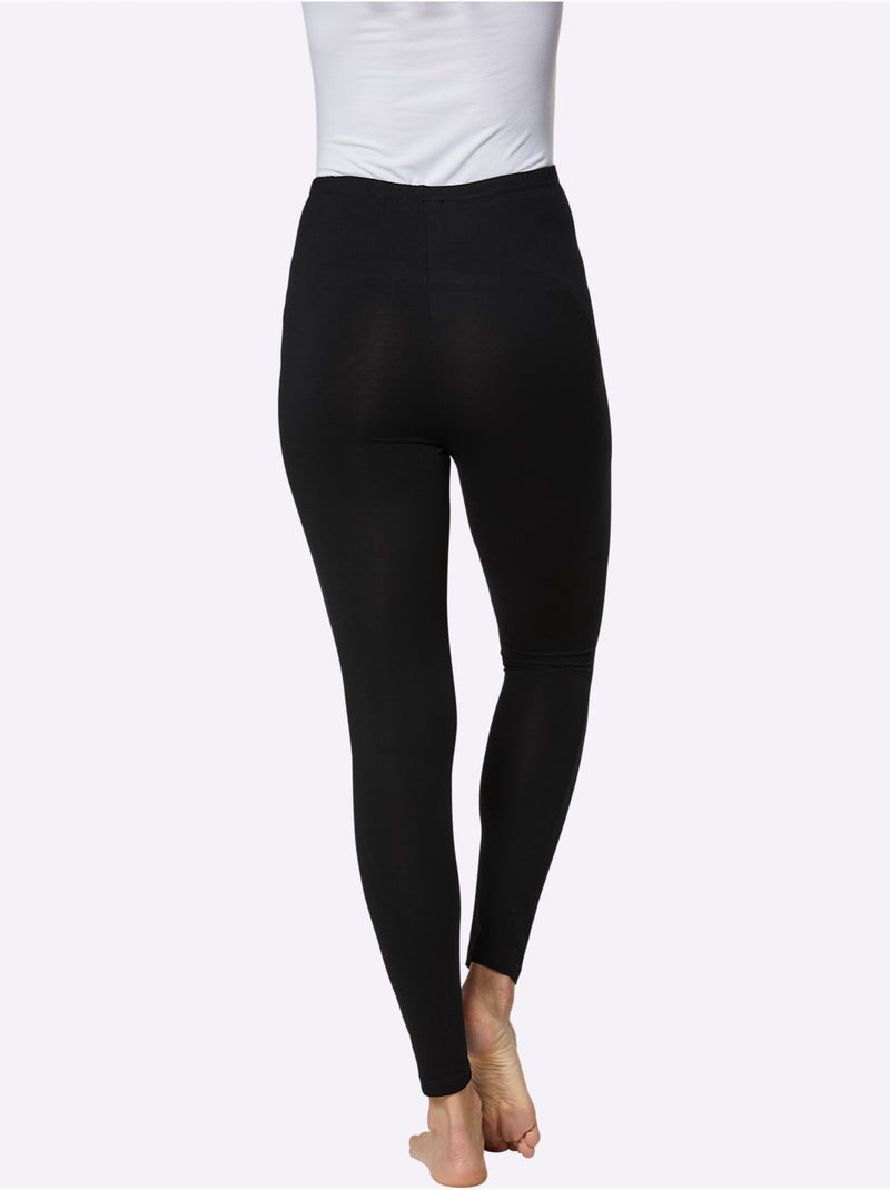 Legging En Modal Jersey Fin - Taille Standard - Witt Noir - Kiabi