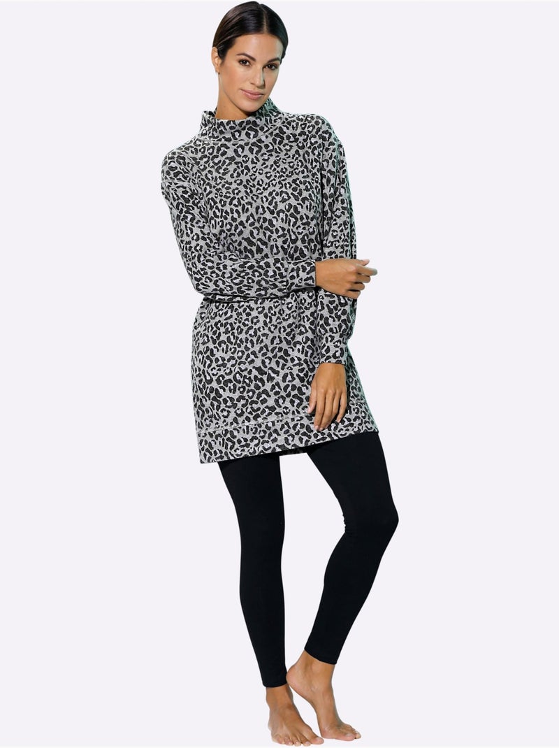 Legging En Modal Jersey Fin - Taille Standard - Witt Noir - Kiabi