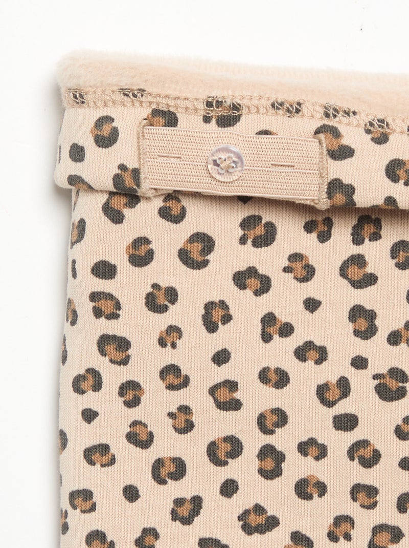 Legging en molleton Beige - Kiabi