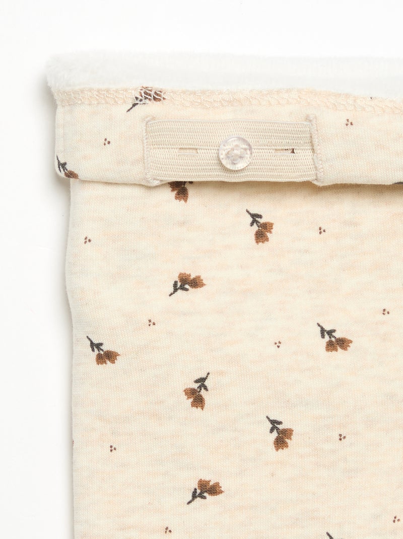 Legging en molleton Beige - Kiabi