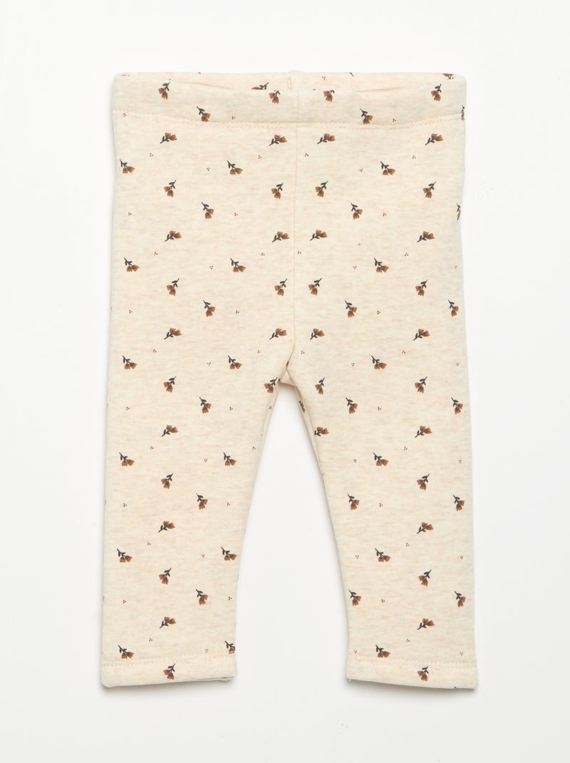Legging en molleton Beige - Kiabi