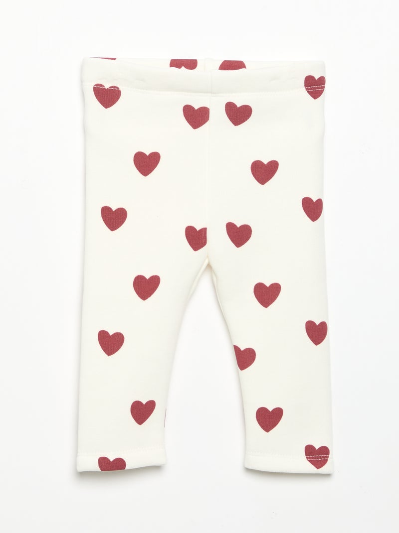 Legging en molleton Blanc - Kiabi