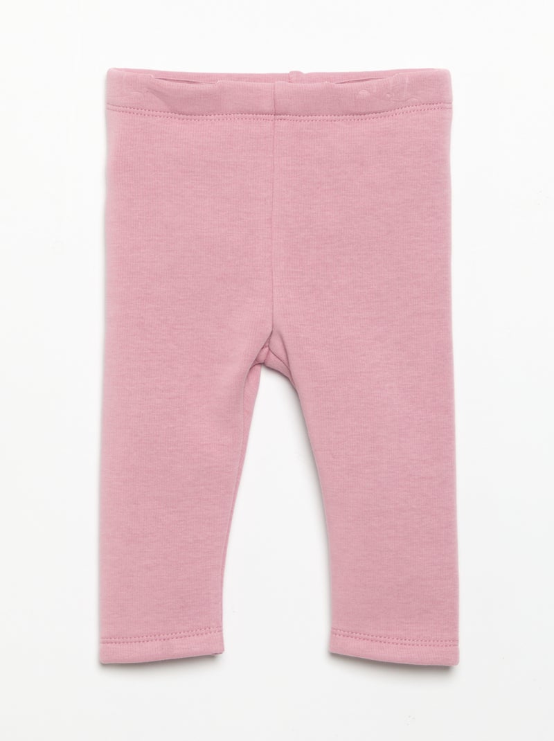 Legging en molleton Rose - Kiabi