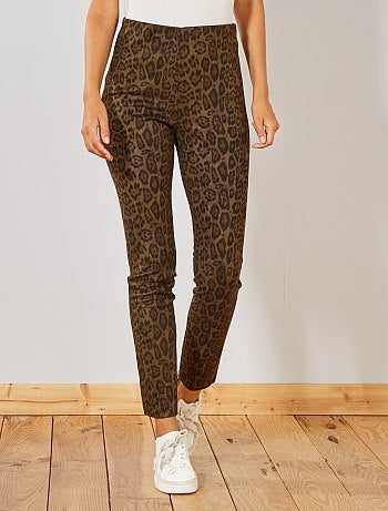 Legging en suédine imprimé 'léopard' - Kiabi