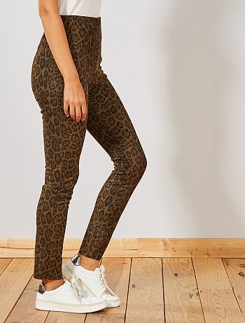 Legging en suédine imprimé 'léopard' - Kiabi