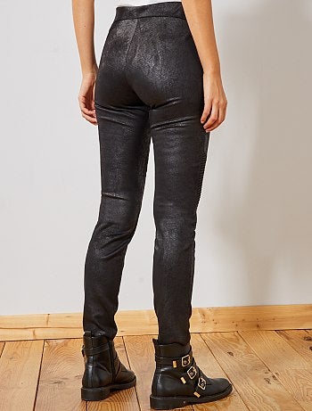 Legging en suédine marbrée - Kiabi