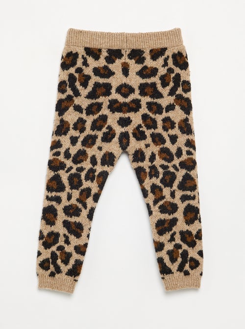 Legging en tricot à motif léopard - Kiabi Legging en tricot à motif léopard - Kiabi