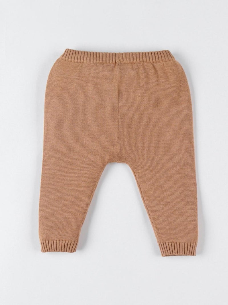 Legging en tricot bio fin, caramel Noukie's Marron - Kiabi
