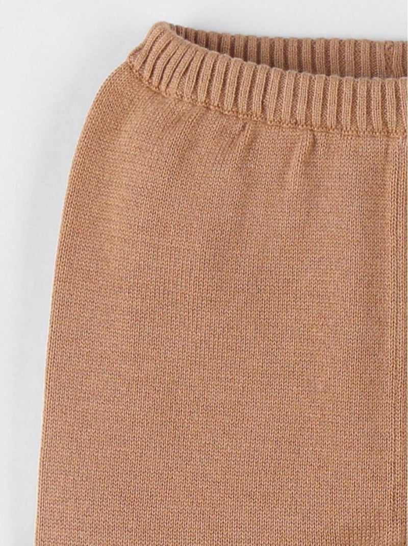 Legging en tricot bio fin, caramel Noukie's Marron - Kiabi