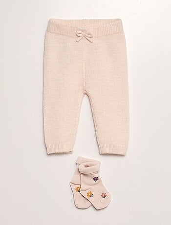 Legging en tricot + chaussettes