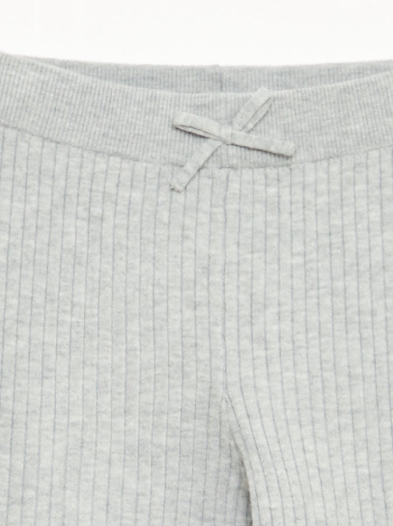 Legging en tricot Gris - Kiabi