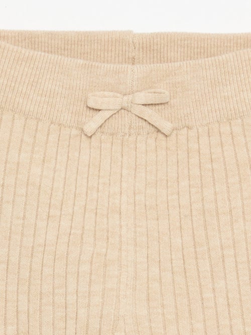 Legging en tricot uni avec noeud à la taille - Kiabi Legging en tricot uni avec noeud à la taille - Kiabi